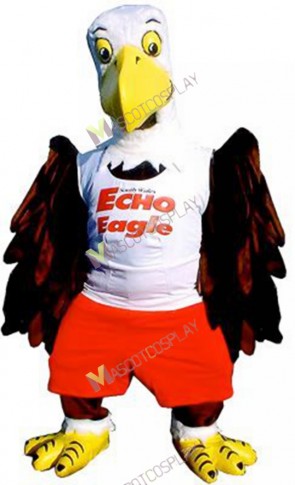 Eagle with Brown Wings Mascot Costume