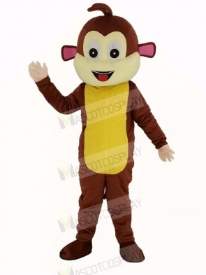 Brown Monkey Mascot Costume Adult