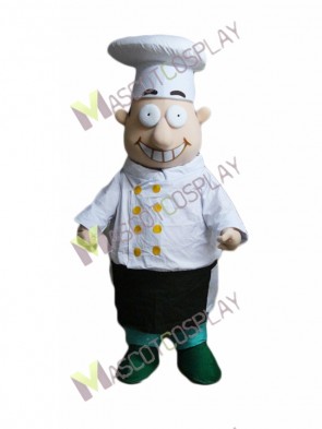 Fat Chef Mascot Costume with Big Eyes