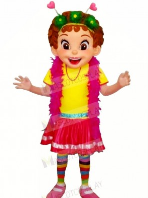 Nancy with Colorful Clothes Mascot Costumes People