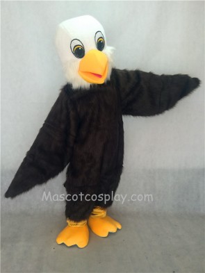 Hairy Brown Baby Bald Eagle Mascot Costume