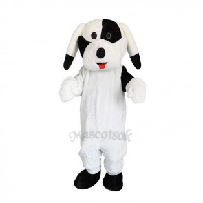 Black and White Dog Mascot Adult Costume 