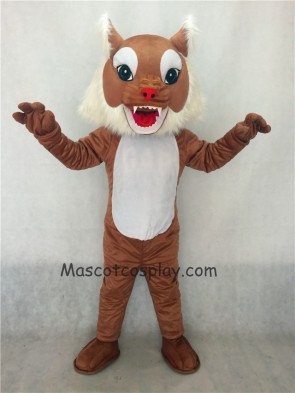 Brown Wildcat Cat Mascot Costume