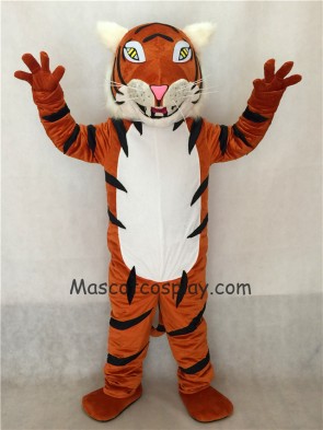 White Belly Bengal Tiger Mascot Costume 