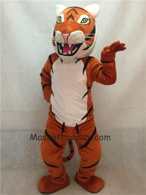 Adult Orange and White Siberian Tiger Mascot Costume