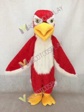 Red Hawk Falcon with White Belly Mascot Costume 
