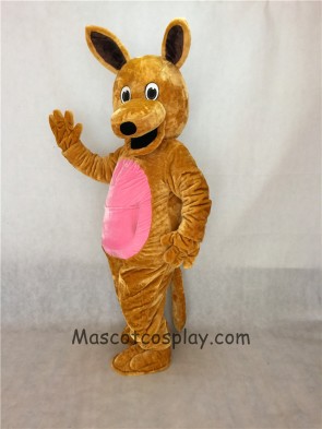 Realistic Brown Kangaroo Mascot Adult Costume