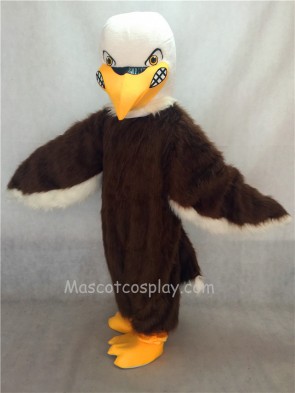Brown Fierce Eagle Mascot Costume