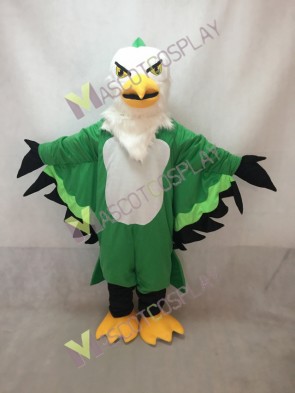 Green Thunderbird Mascot Costume