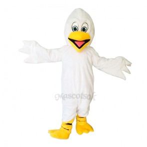 New Pelican Pete With Yellow Feet Costume Mascot