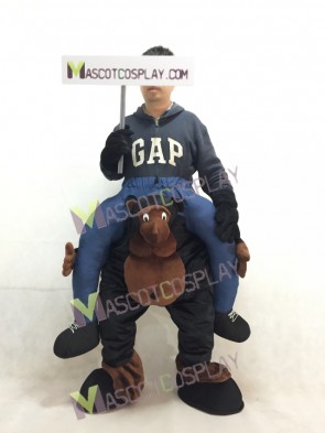 Piggy Back Ride Outfit Riding on Gorilla Carry Me Mascot Costume