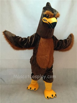Brown Majestic Hawk Mascot Costume