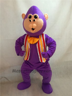 Purple Bubba Gorilla Monkey Mascot Costume