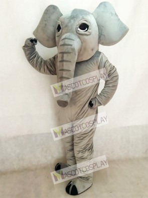 Adorable Realistic Elephant Mascot Costume
