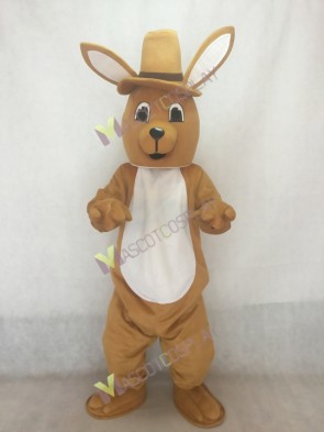 Melbourne Roo Kangaroo with Hat Mascot Costume