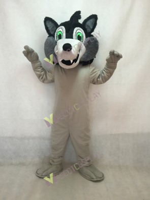Big Black Bad Wolf Head Only Mascot Costume