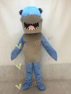 New Cartoon Blue Shark Mascot Costume