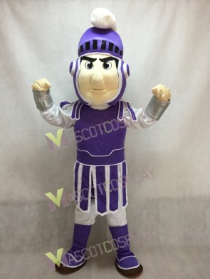 Purple Spartan Trojan Knight Sparty Mascot Costume