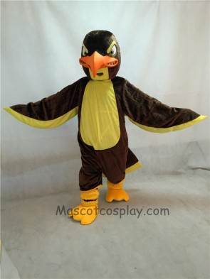New Fierce Brown and Yellow Falcon Mascot Costume 