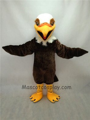 Fierce Short Hair Brown Eyes Eagle Mascot Costume