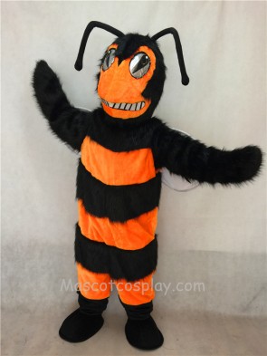 Orange and Black Bee/Hornet Mascot Costume