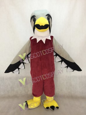 Brown Falcon with Grey Wings Mascot Costume