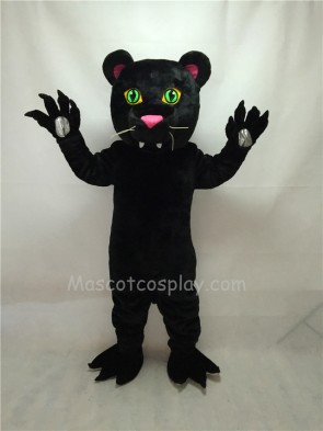 Cute New Black Panther Mascot Costume with Green Eyes