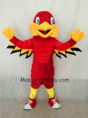 Red Mighty Eagle Mascot Costume