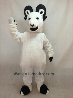 White Sheep Big Horned Mascot Costume