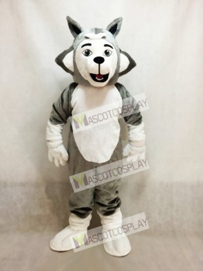 Grey Herman Husky Dog Mascot Costume