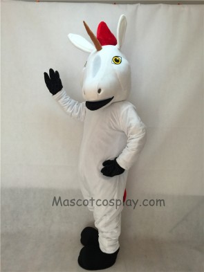 Cute New White Unicorn Mascot Costume 