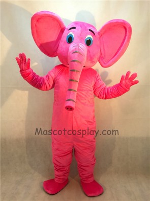 New Pink Elephant Mascot Costume