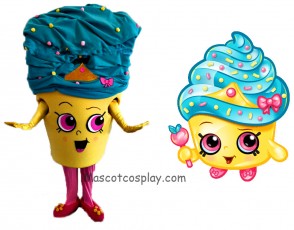Shopkins Cupcake Queen Girls Mascot Costume