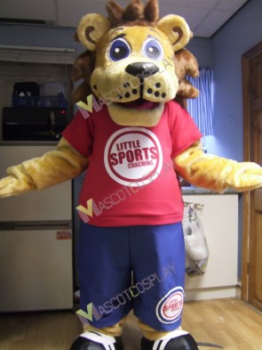 Little Sports Coaching Lion Mascot Costume