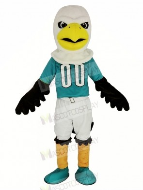 Sport Eagle with Blue T-shirt Mascot Costume Animal