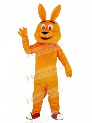 Orange Kangaroo Mascot Costume Cartoon