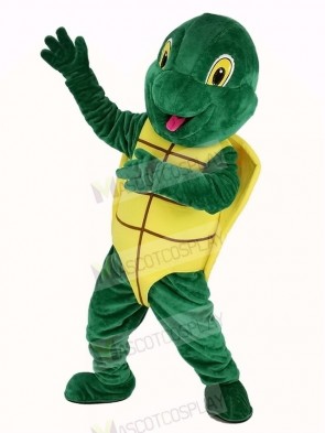 Plush Green Turtle Mascot Costume