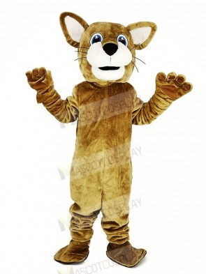 Brown Wildcat Mascot Costume Animal