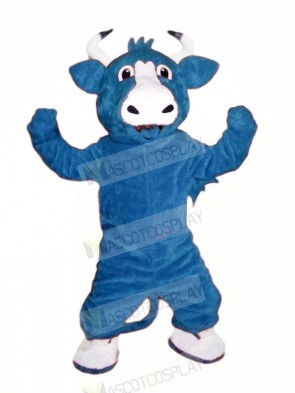 Happy Blue Bull Mascot Costumes Cheap	
