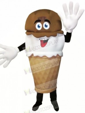 Hand-Dipped Ice Cream Mascot Costume Cartoon