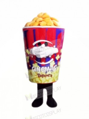 Funny Popcorn Mascot Costume Cartoon