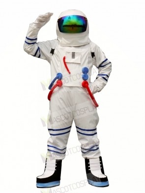 White Astronaut Spaceman Mascot Costume Adult