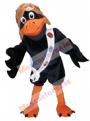 Pilot Raven mascot costume