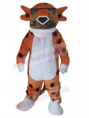 Tiger Mascot Costume Animal with Black Sunglasses