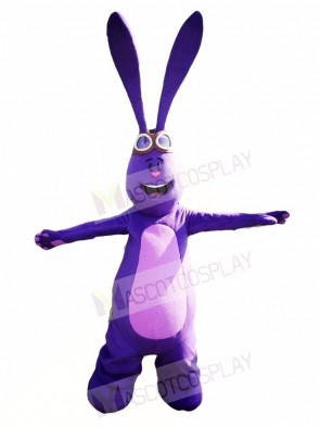 Purple Rabbit Long Ear Easter Bunny Mascot Costumes Animal