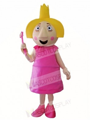 Ben & Holly's Little Kingdom Holly Thistle Pink Fairy Mascot Costumes  