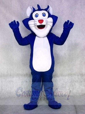 Blue Fat Cat Mascot Costumes Animal