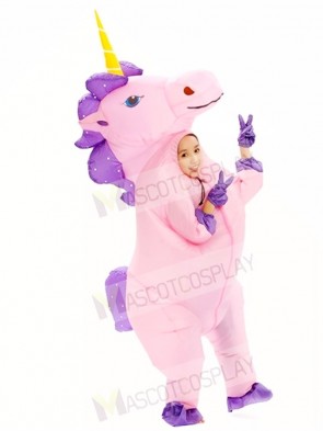 Pink Unicorn Inflatable Halloween Christmas Costumes for Kids