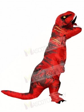 Dark Red T-REX Dinosaur Inflatable Halloween Christmas Costumes for Adults