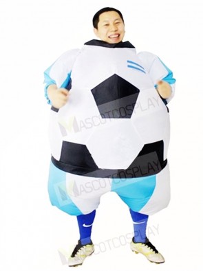 Argentina Adult Football Soccer Inflatable Costumes World Cup Blow Up Carnival Suits